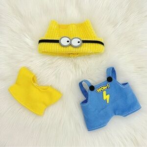 Minion-Inspired Doll (labubu) Outfit